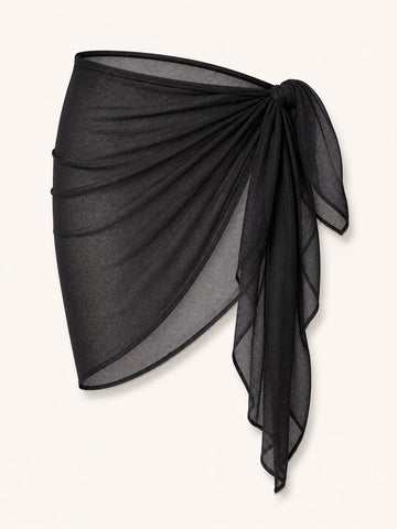 Tanleys Luma Mesh Sarong in Noir